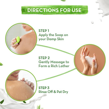 Mamaearth Neem Moisturizing Lotion Soap with Neem & Tea Tree for Skin Purification (Value Pack Of 8)-125 gX8 Units For Skin Protection|Soothes Inflammation|Deeply Cleanses|76% TFM Grade 1 Soap